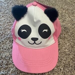 Toddler girls panda cap- NEW